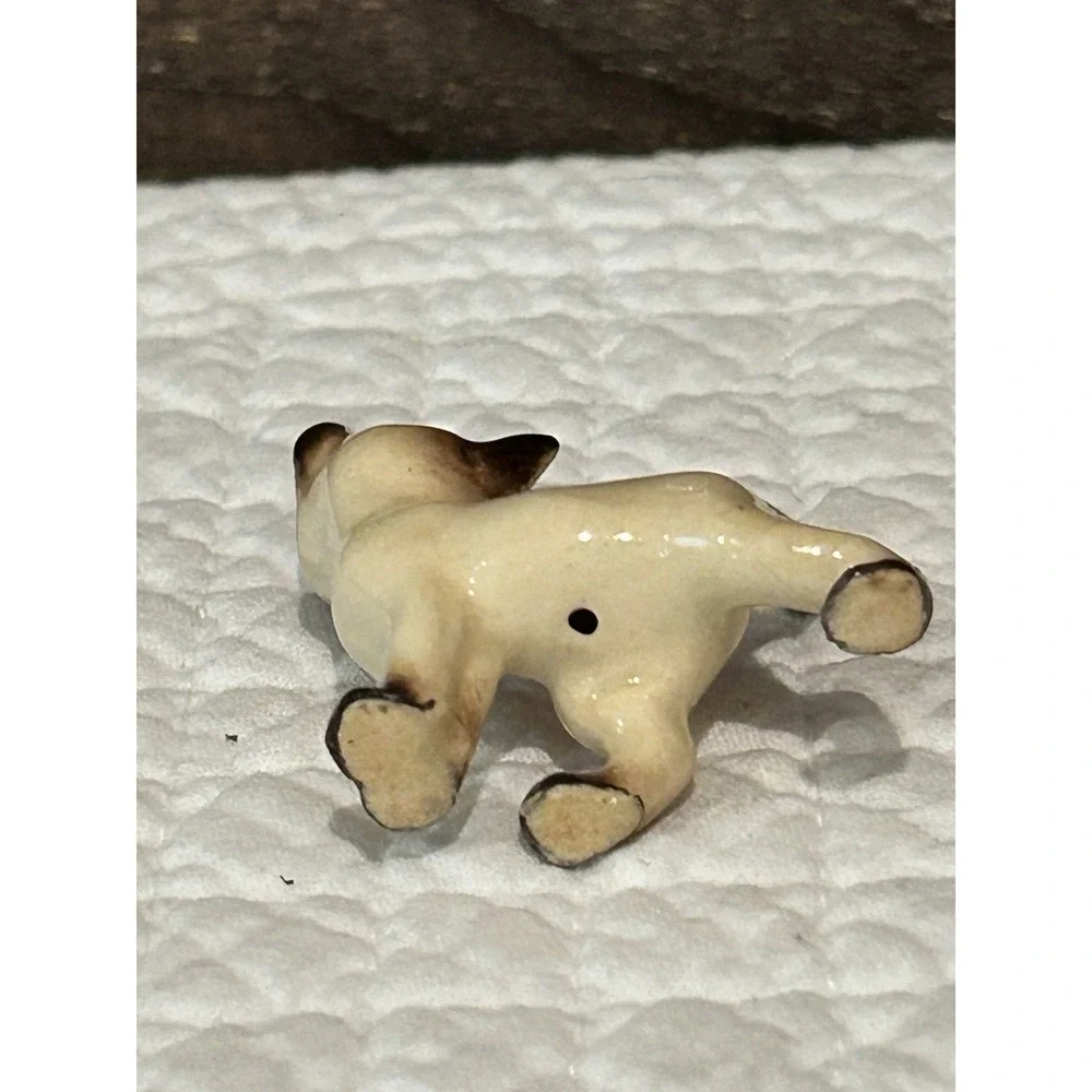 Vtg Hagen Renaker Siamese Cat Kitten‎ Walking Porcelain Miniature Figurine